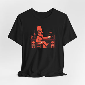 Moai at the Tiki Bar: Unisex Soft Cotton Tee