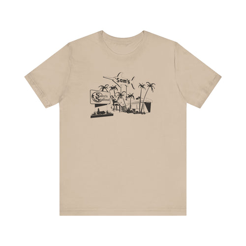 Sam's Seafood: Unisex Soft Cotton Tee