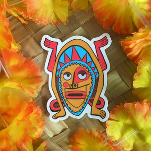 Enchanted Talking Tiki Sticker