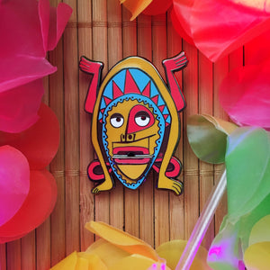 Enchanted Talking Tiki Pin. Tiki Room, Trader Sam's