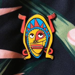 Enchanted Talking Tiki Pin. Tiki Room, Trader Sam's