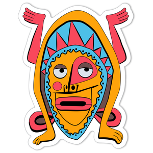 Enchanted talking Tiki Sticker